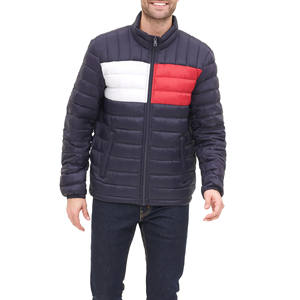 Veste matelassée de haute qualité OEM pour hommes, chaude, hiver, grande taille, fermeture éclair intégrale, veste en duvet à bulles, logo personnalisé, vestes pour hommes - Product Image 1
