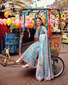 Designer indien et pakistanais Punjabi Dhoti & Bollywood Salwar Kameez Collection 1093 Vêtements de mariage et de fête pour femmes en soie - Product Image 6