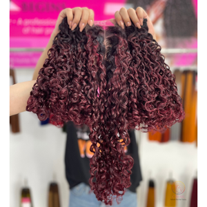 ชุดผมหยิกบริสุทธิ์ธรรมชาติการต่อผมเวียดนามดิบจากกลุ่มผมมนุษย์หยิกเวียดนามสําหรับราคาโรงงาน - Product Image 4