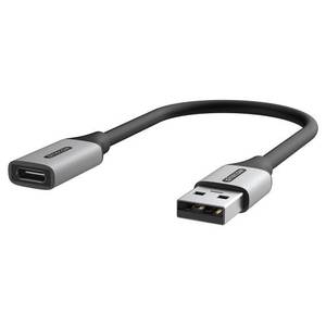Adaptador USB-A a USB-C de 0.15m, Gris, Cavo AD 1013, Adaptadores y Conectores - Product Image 2