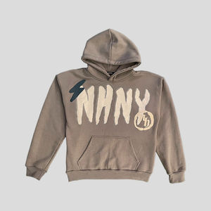 Sweat à capuche d'hiver à manches longues pour hommes avec fermeture à glissière brodée et unie Sweatshirts pour femmes Impression numérique - Product Image 6