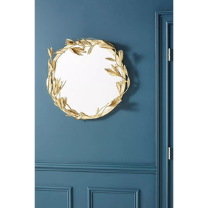 New Stylish Home Wall Decorative Mirror Wall Display Premium Quality Metal Mirror <b>Frame</b> Wall <b>Mounted</b> Bathroom Decorative Mirror - Product Image 3