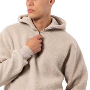 Clothing Manufacturer Men's <b>Sherpa</b> <b>Hoodie</b> Customized Men's Polar Fleece <b>Hoodie</b> Custom Logo Street Wear <b>Hoodie</b> for Men - Product Image 5
