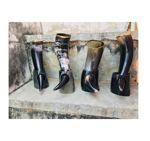 Cuerno para Beber Vikingo de Búfalo de Calidad Superior con Soporte de Metal, Cuerno de Búfalo de Agua, Precio de Fábrica, India - Product Image 3