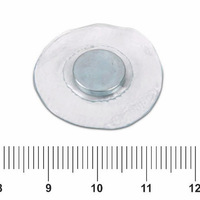 Aimant néodyme à disque puissant lavable en Machine, 10x2mm 12x2mm avec couvercle en plastique et couture en PVC