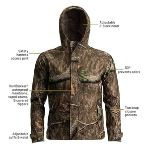 เสื้อแจ็คเก็ตผู้ชายแบรนด์ส่วนตัว กันน้ำ สำหรับตกปลา ล่าสัตว์ เดินป่า ตั้งแคมป์ ปีนเขา ชุดวอร์มฤดูหนาว เสื้อโค้ทกันหนาว เสื้อแจ็คเก็ตสำหรับล่าสัตว์ในฤดูใบไม้ร่วง - Product Image 5