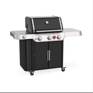 เตาย่างแก๊สแบบตั้งพื้นสีดำ รุ่น E-335 ขนาด 513 ตารางนิ้ว สแตนเลสสตีล - Product Image 3