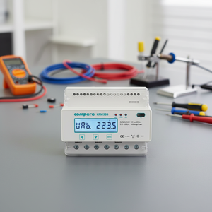 Medidor de Electricidad <span class=keywords><strong>Prepago</strong></span> para Riel DIN, Cableado Directo de 100A, Comunicación <span class=keywords><strong>WIFI</strong></span> MQTT, Submedidor Eléctrico Inteligente Bidireccional Trifásico - Product Image 1