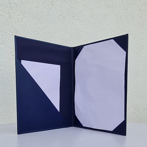 Titulaire de certificat en cuir de taille A4 de graduation personnalisée couverture de diplôme de titulaire de certificat de diplôme, bleu - Product Image 1