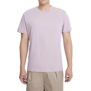 Camiseta en blanco con estampado de logotipo personalizado de algodón 100% de alta calidad, camiseta de gran tamaño transpirable Unisex, ropa informal ajustada - Product Image 1