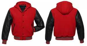 Chaqueta Bomber Universitaria de Invierno, Estilo Béisbol, Negra, Transpirable, Estilo Urbano, de Lona - Product Image 2