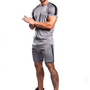 Conjunto de verano personalizado para hombre, conjunto de pantalones cortos y camisetas de LICRA de algodón para hombre, venta al por mayor, conjuntos gemelos de talla grande estilo callejero para hombre - Product Image 1