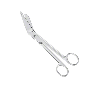 Tijeras de vendaje LISTER lado en ángulo 1 Sonda de hoja puntiaguda 180 mm 7 pulgadas sala de operaciones tijera médica - Product Image 1