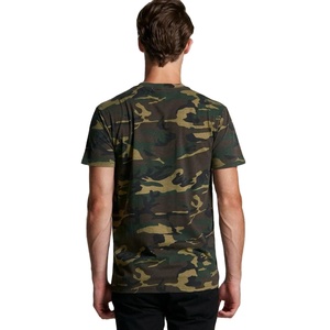 T-shirt camouflage à manches courtes 100% coton, vente en gros OEM, prix bas, t-shirts camouflage en coton à manches courtes - Product Image 3