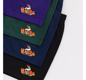 Pantalones cortos de gimnasio de malla estampados de secado rápido, transpirables, sólidos, a prueba de viento, personalizados, para hombre - Product Image 3