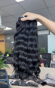ขายส่งผมเวียดนามเวฟธรรมชาติ 100% หนังกําพร้าผมมนุษย์ชิดการต่อผม - Product Image 2