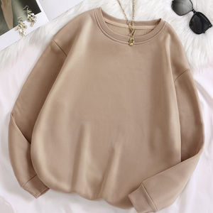 Sweatshirts unis femmes sweatshirts de haute qualité vente en gros sweatshirts personnalisés pour les femmes broderie d'impression de logo personnalisé - Product Image 1