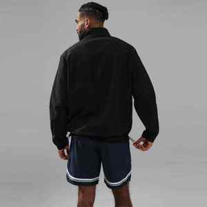 Jersey ligero con cremallera de cuarto para hombre, camiseta atlética transpirable de secado rápido, para correr, senderismo, ropa informal diaria, ecológica - Product Image 3