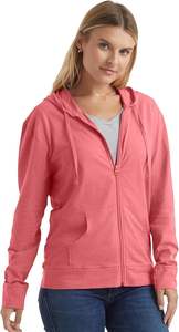Sudadera con capucha de punto con cremallera completa personalizada para Otoño e Invierno para mujer, camiseta con cremallera de algodón texturizado, sudadera técnica con capucha con estampado ODM - Product Image 3