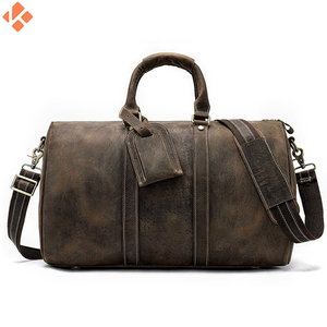 Bolso de lona de cuero genuino 100% ligero de alta calidad Nuevo diseño Bolso de lona grande - Product Image 5