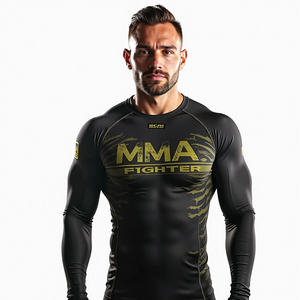 Jiu Jitsu brésilien personnalisé Rash Guard sublimé MMA Gear pour les sports de combat Gym Workout Training Performance athlétique - Product Image 5