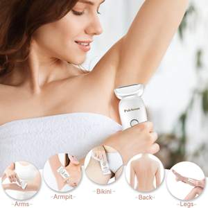 Depiladora Eléctrica Inalámbrica 2 en 1 para Mujer, Recargable, Uso en Seco y Húmedo, para Piernas, Axilas, Vello Púbico y Recorte de Bikini - Product Image 5