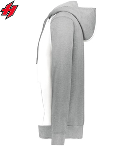 Logo personnalisé du vendeur OEM vieilli pour sweat à capuche à imprimé bouffant 100% coton fermeture éclair polaire surdimensionnée pour la saison automne hiver - Product Image 2