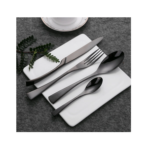 Cuchara de postre de acero inoxidable con mango único, cuchara de lujo de 7 piezas, vajilla apta para lavavajillas, lo último en venta al por mayor - Product Image 4