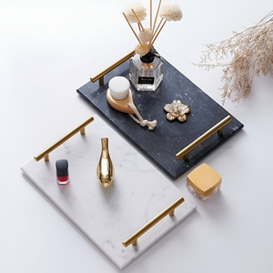 Vente en gros de plateau de service en marbre plateau décoratif de Noël directement de l'usine idéal pour les occasions spéciales et les célébrations de festivals - Product Image 5