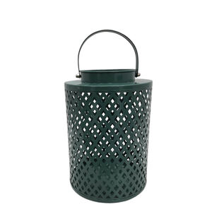 Set of 3 Iron Lantern With Handle Burn Brass <b>Colour</b> Medium Size <b>Candle</b> Stand and <b>Candle</b> <b>Pillar</b> Holder for Home Decoration - Product Image 3