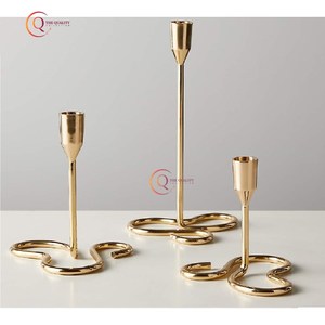 ชุดเชิงเทียนโลหะขัดเงาสีทองจำนวน3ชิ้น - Product Image 2