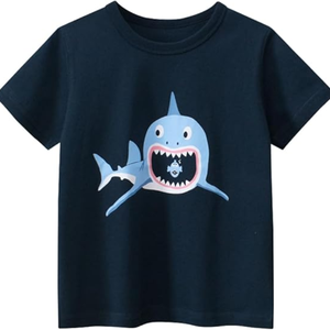 Enfant en bas âge garçon tricoté coton t-shirt personnalisé Applique Boutique vêtements été enfants garçon vêtements chemises - Product Image 5