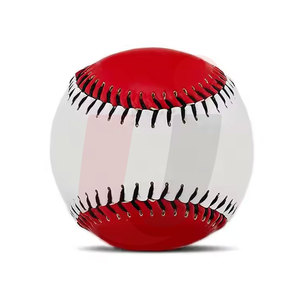 OEM Wholesale Bulk Pu Leather <b>Baseballs</b> Custom Logo Promotional Lightweight Durable Training Match Playing Bamboo Customizable - Product Image 1