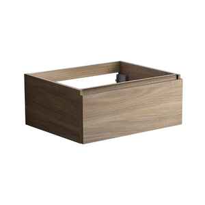 Conjunto de Baño Minimalista Viesta de 60 cm en Roble Natural con Base de Madera y Cajón - Product Image 1
