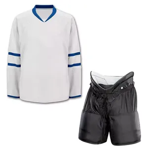 Maillot de hockey sur glace personnalisé pour équipe sportive adulte, impression par sublimation, respirant, écologique, séchage rapide, ensemble uniforme de hockey sur glace - Product Image 5