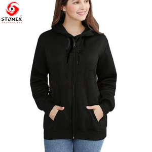 Sweat-shirt unisexe en molleton de coton épais brodé de haute qualité sweats à capuche surdimensionnés sur le devant pour l'hiver - Product Image 1