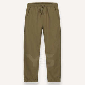 กางเกงจ็อกเกอร์ผ้าฝ้าย100% สำหรับผู้ชายเอวกลางแบบผูกเชือกดีไซน์เรียบง่ายและผ้าคุณภาพตามสั่งพร้อมตัวเลือกหลากสี - Product Image 1