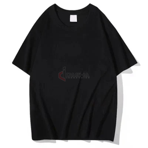 2025 camisetas de gran tamaño de alta calidad con logotipo personalizado, cuello redondo, camiseta informal suelta de algodón, proveedor directo de fábrica - Product Image 2