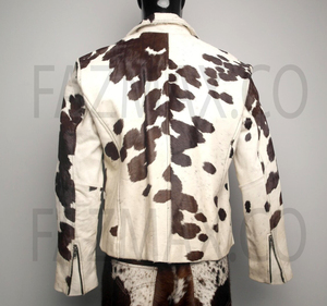 Chaqueta de cuero de vaca genuino para mujer, chaqueta de cuero de alta calidad a la moda para mujer, abrigo estilo - Product Image 2