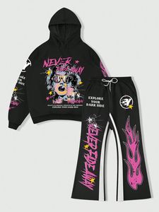 Dernier prix surdimensionné pour hommes survêtement d'entraînement nouveauté survêtement empilé imprimé pour hommes écologique - Product Image 6