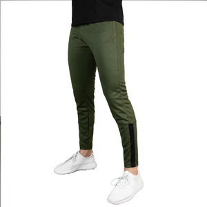 Pantalones de chándal de algodón 100% para hombre, pantalones deportivos con logotipo personalizado y bolsillos laterales, ropa informal para correr - Product Image 1