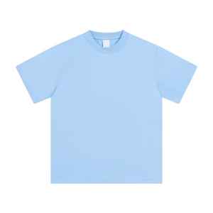 Camiseta de algodón de manga corta con logotipo de diseñador, Camiseta de algodón de gran tamaño con estampado gráfico Vintage de peso pesado para hombre - Product Image 5