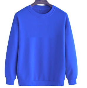 100% Cotton Crewneck Custom Logo Pullover Sweatshirt Long Sleeve T-<b>Shirt</b> - Product Image 3