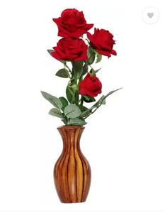 Pot de fleur en bois fait main pour articles décoratifs pour la maison Vases en bois de style design côtier pour mariage pour pot de fleur pour la maison et le mariage - Product Image 2