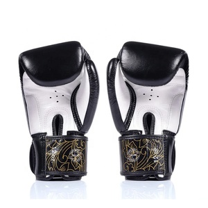 Guantes de Boxeo Juveniles de Alta Calidad Hechos a Medida, Ligeros, de Cuero Vacuno Genuino, Protección UV, Absorción de Humedad, con Cordones - Product Image 3
