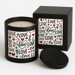 Bougies parfumées personnalisées en cire de soja pour la Saint-Valentin, pot de 7oz, design romantique, décoration de fête de mariage, cadeau de Noël Diwali luxueux - Product Image 4