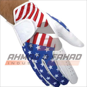 Gants de golf Cabretta 3D en cuir pour hommes, avec sublimation, design pantone, main gauche, poignée personnalisée avec doigts respirants et paume - Product Image 1