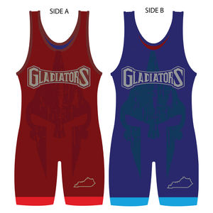 Venta al por mayor sublimada de alta calidad traje de levantamiento de pesas moda camiseta de lucha libre 2023 - Product Image 2