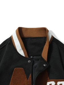 แจ็กเก็ตสไตล์ชิคาโกสำหรับผู้ชายแจ็กเก็ตเลตเทอร์แมนทำโลโก้ผลิตในปากีสถานทำตามสั่ง - Product Image 5