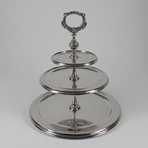 Antique Decorative Gold Iron Metal Cake <b>Stand</b> With Handcrafted Finish Ideal For Luxury Banquets Weddings And Upscale Events - Product Image 2